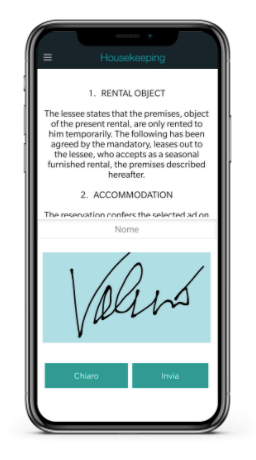mobile app for signature