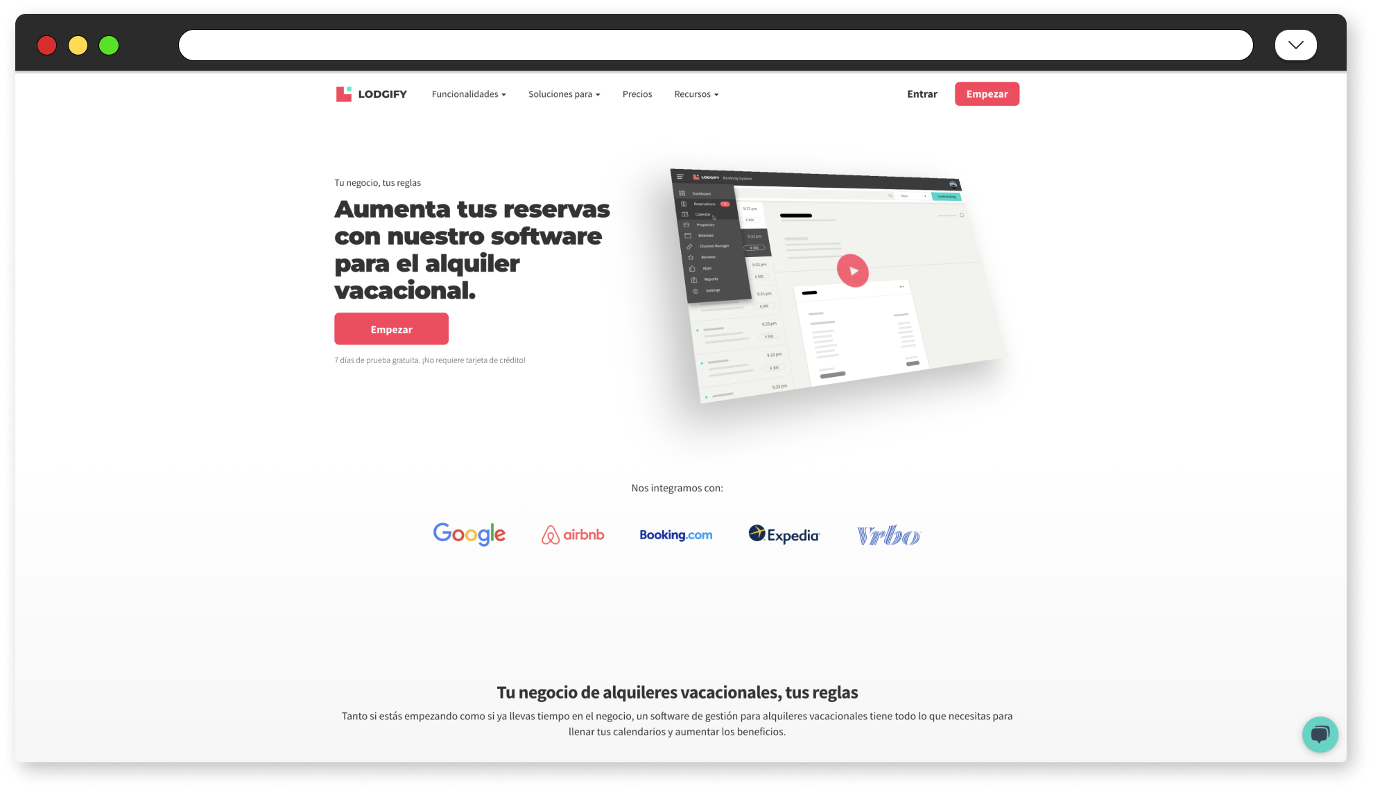 homepage lodgify